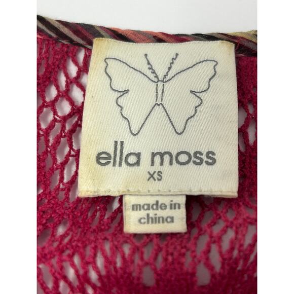 Ella Moss Dress Women XS 100% Silk Fairycore Event Romantic Boho Sheer Flowing - Picture 6 of 8